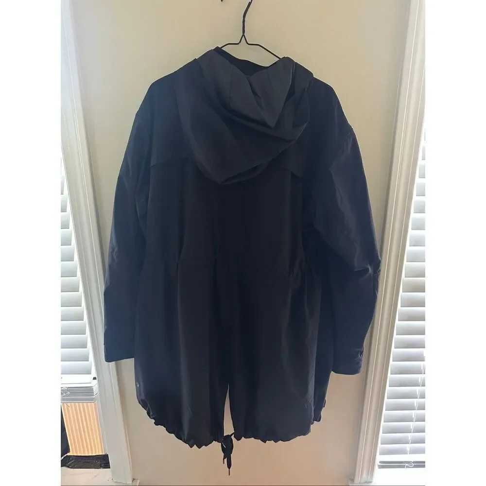 Lululemon &go Swing Trench Rain Jacket Size 12 Black Women’s